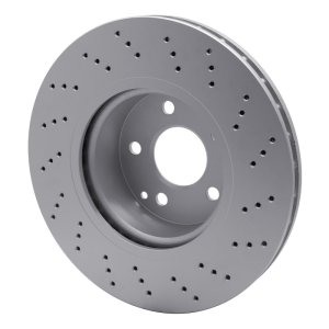 Mercedes-Benz S500 Brake Rotor (1) - Front - R1 Concepts - Drilled GeoSPEC Coated - `02-`06